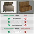 thumbnail image 5 of GONICHA 150 Gallon Outdoor Storage Box with Swivel Wheels,Waterproof Deck Box with Lid for Patio Furniture, Garden Tools, Outdoor Cushion,Brown, 5 of 7