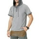 thumbnail image 4 of Sudadera de hombre de manga corta con capucha y blusa con capucha, gris, XL Yuarrent AP002510-14, 4 of 6