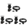 thumbnail image 4 of Masteelf 3 Sets Garbage Disposal Sink Air Garbage Disposal Replacement Bathtub Hose Set For Waste Disposer ( Silver+ Black ), 4 of 8