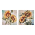 thumbnail image 1 of Toile Murale Peinte à la Main Tournesol Sauvage - Ensemble de 2, 1 of 3