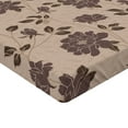thumbnail image 4 of Ambesonne Floral Fitted Sheet, Nature Rose Pattern Blooms, Twin XL Size, Dimgray and Camel, 4 of 5
