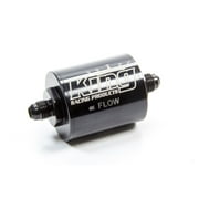 King Racing Products 6 An Male 70 Micron Stainless Element Fuel Filter P/N 4300