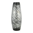 thumbnail image 2 of Glam Glass Vase - Tall Modern Decorative Centerpiece for Home, Office & Living Room - Elegant Accent for Flowers & Pampas Grass - 20" Black, 2 of 13