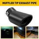 thumbnail image 5 of 2X Embellecedor de Coche Tubo de Escape 63 mm Acero Inoxidable Punta de Silenciador Doblada Cola de la Garganta Negro, 5 of 5