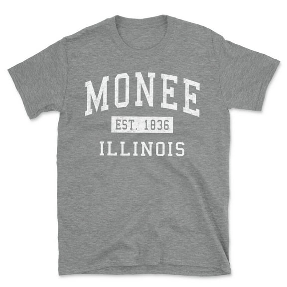 Monee Illinois Classic Established Men's Cotton T-Shirt