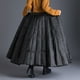 thumbnail image 5 of de plumón de invierno para mujer Faldas de plumón de cálido de cinturo con bolsillos - M M, 5 of 8