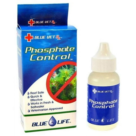 Blue Life Phosphate Control for Freshwater and Saltwater Aquariums [Aquarium Reef Supplements, Aquarium Supplies] 2 oz (2 x 1 oz)
