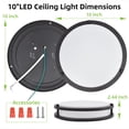 thumbnail image 4 of Lámpara de Techo LED Empotrada hykolity 10" 17W 110V Regulable, 4 of 9