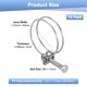thumbnail image 3 of Uxcell 10-Pack Abrazadera de Manguera de Doble Alambre, Clips de Manguera de Acero Inoxidable de 40-45mm Ajustables para Manguera de Recolección de Polvo, 3 of 7