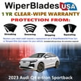 thumbnail image 2 of 2023 Audi Q4 e-tron Sportback Beam Wiper Blades Wipers w/1yr Warranty (Set of 3) w/Rear Wiper (WiperBladesUSA), 2 of 5