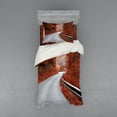 thumbnail image 2 of Ambesonne Fall Bedding Set 4 Pcs, Dreamy Road Travel Theme, Queen, Orange Pale Grey, 2 of 3