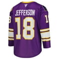 thumbnail image 3 of Men's Fanatics Justin Jefferson Purple Minnesota Vikings Hockey Jersey, 3 of 7