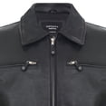 thumbnail image 4 of Mens Black Cowhide Leather Harrington Jacket-Skipton in Black, 4 of 4