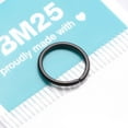 thumbnail image 5 of Implant Grade Titanium PVD Blackline Seamless Bendable Hoop Ring, 5 of 5