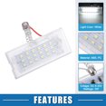 thumbnail image 3 of Car 6500K White LED License Plate Light Assembly 51137062293 3528SMD for BMW X5 2002-2006 Clear 1 Pair, 3 of 6