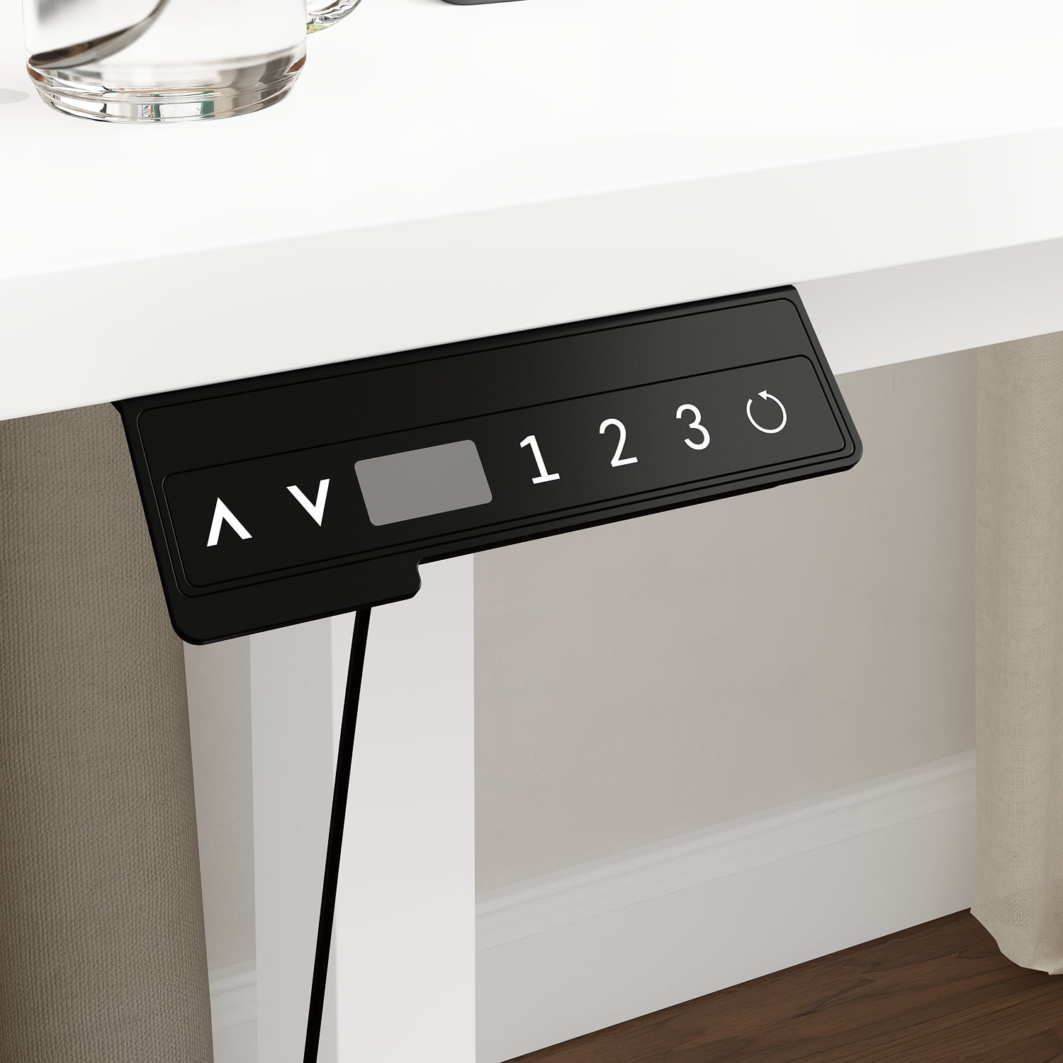 KULAGAGA L Shaped Standing Desk Height Adjustable, 54.3" W Electric Sit Stand Desk with Drawers & Storage Cabinet, Reversible Home Office Table Corner Computer Workstation, White (29.5"-44.5" H)