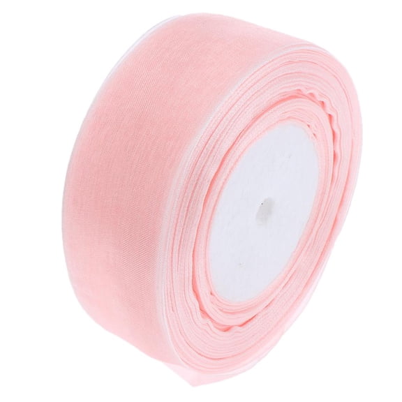 Yunhgft 4cm 45m Ribbon Roll Valentine's Day Gift Wrapping Ribbons Craft Wedding Decor Pearl Pink