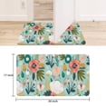 thumbnail image 6 of msiwtych Cartoon Flowers with a Green Background Door FlaxoidTextile Bath Mats, 6 of 6
