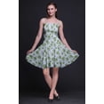 thumbnail image 4 of Bimba Robe Soleil Mini à Taille Smockée pour Femmes Imprimée, Tenue de Fête d'Été pour les Vacances - Grand, 4 of 5