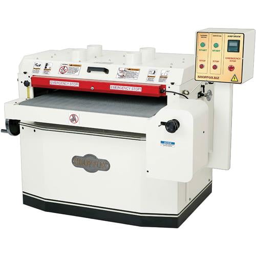 Shop Fox W1773 15 H.P. 3-Phase 37" Drum Sander with Variable Speed & Amp Meter by