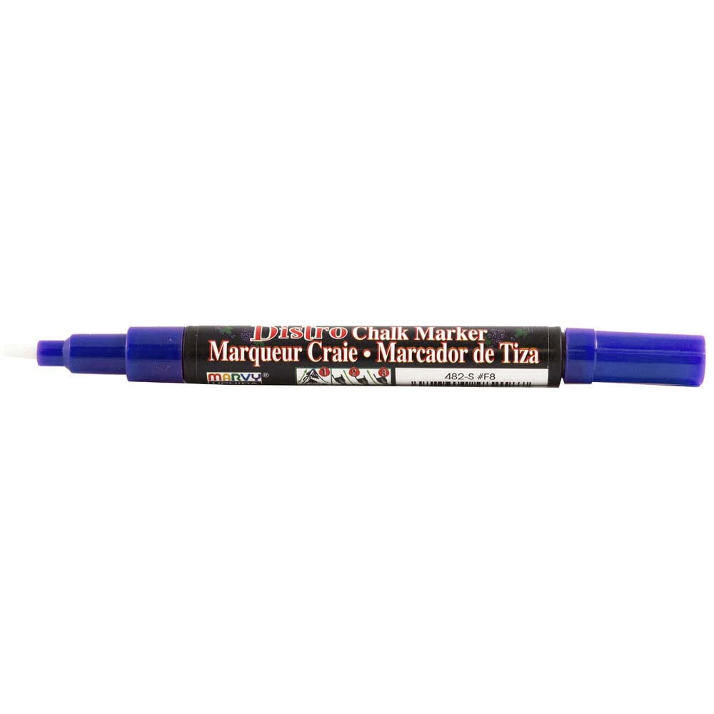 Marvy Uchida Fine Point Chalk Markers, Blue, 2/Pack