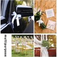 thumbnail image 2 of White Wedding Car Bow, 100 Pcs Wedding Car Decoration, White Satin Car Decoration, Wedding Ribbon Bow, Wedding Car Ribbon, For Wedding, Bouquet, Chris, 2 of 5