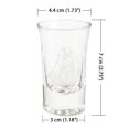 thumbnail image 2 of WIRESTER Basset Hound Dog 1.5oz Shot Glass for Beer Wine Whiskey Vodka, 2 of 5