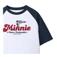 thumbnail image 3 of Playera Minnie Mouse para Niñas Manga Corta Blanco Marino Talla 10, 3 of 8
