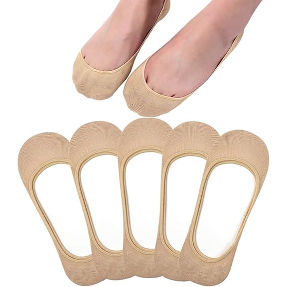 Eryueer No Show Socks Womens, Ultra Low Cut Liners Non Slip Footies for Flats Hidden Invisible Boat Summer 3 to 8 Pairs