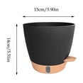 thumbnail image 2 of Lunxisen 1 Pcs Self-Watering Hanging Flower Pots Planters Outdoor Garden Indoor Flower Pot Low Maintenance, 2 of 9