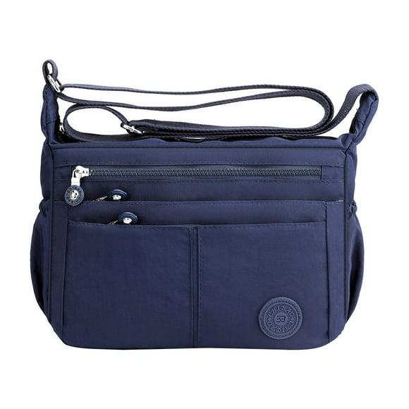 CHUANK Sac à Main Blanc 2023 Sac en Tissu Nylon Sac à une Épaule Sac Fourre-Tout Léger Sac Grande Capacité Sac à Multiples Poches Grande Capacité Imperméable Sac Messager Décontracté Sac à Épaule Sac à Épaule