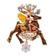 thumbnail image 5 of Broche de Reno de Navidad Perfecl Accesorio de Ciervo 7,8 cm x 6,3 cm, 5 of 8