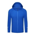 thumbnail image 7 of Yanghang Hooded Men's Solid Color Breathable Sports And Ditness Training Long Sleeved Hooded Casual Windbreaker Jacket Casual, 7 of 7