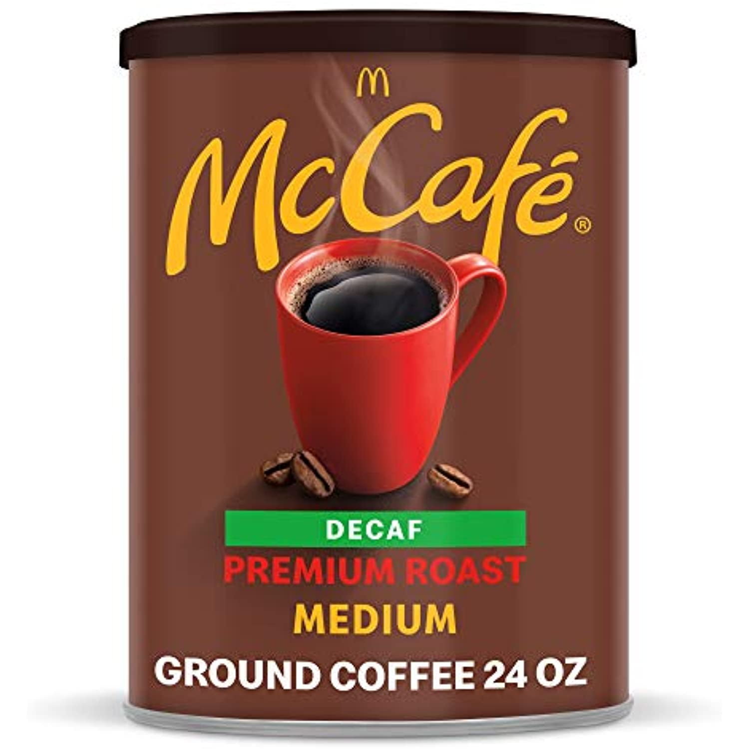 Mccafe Medium Roast Ground Coffee, Canister Premium Roast Decaf 1.5