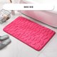 thumbnail image 5 of Alfombra para inodoro Hogar Hotel Baño Absorción de agua Alfombra antideslizante Alfombra de área de fibra química, Rosa roja, 40x60cm Yuarrent HA001838-04, 5 of 6