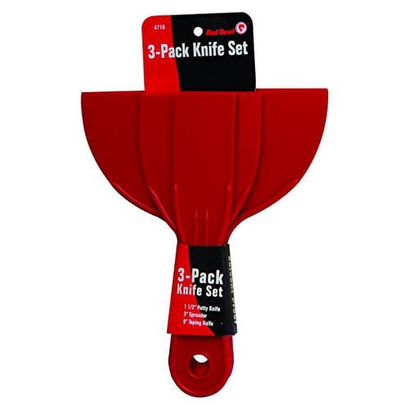 Red Devil 4718 3-Piece Plastic Knife Set