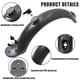 thumbnail image 3 of Soidarity Kit de guardabarros, instalación práctica, suministros para prevenir el agua, tablero contra salpicaduras, soporte de cola de pato, Bicicletas eléctricas Blanco Soidarity OD024594-02, 3 of 6