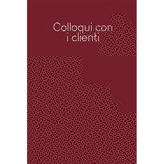 Colloqui con i clienti: Quaderno da completare per la registrazione delle conversazioni con i (nuovi) clienti - Design: Rosso (Paperback)
