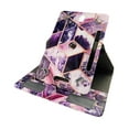 thumbnail image 2 of Purple Marble for Winnovo ZONKO 7-inch Tablet Case Universal Android Cases 360 Rotating Folio Stand Protector Pu Leather Cover Travel e-reader Card Cash Slots Multiple Viewing Angles, 2 of 5
