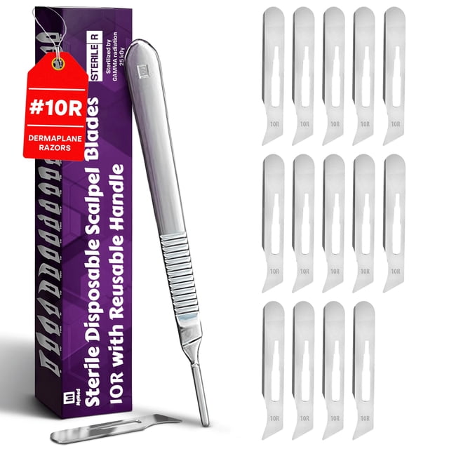 Navajas Dermaplaning MyMed 10R para mujer con mango