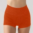 thumbnail image 5 of High Waist Yoga Shorts High Waist Yoga Shorts cotton yoga pants foldover yoga pants For Lifting Workout Fitness Running Compression Athletic Shorts Neon Shorts Bike Short (Orange,L), 5 of 5