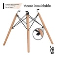 thumbnail image 4 of Mesa Eames Redonda 80 CM Blanca con Madera, 4 of 7