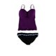 thumbnail image 1 of Tankini de 2 piezas para mujer Starlet Ruffle Brief de Profile, Púrpura, 14, 1 of 2
