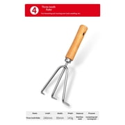 Weed Puller Tool, 5 Piece Stainless Steel Heavy Duty Weeding Tool, Weed Puller, Crack Weeder Tool, Weed Remover Tool with Ergonomic Wooden Handle, Gardening Gifts for Women