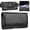 Black, variant on Xils Horizontal Leather Cell Phone Holster Belt Clip Case, Magnetic Closure Phone Pouch with Card Slots, Compatible with iPhone Samsung Galaxy 6.7 Inch Phones