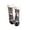 Black, variant on Venzia Zebra Pattern Fleece Lined Warm Slipper Socks, Thick Sherpa Lined Non-slip Home Socks