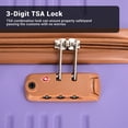 thumbnail image 6 of Hardside Luggage Sets 6 Piece, Hardshell Suitcase with TSA Lock Spinner Wheel and Travel Duffle Bag.Light Purple, 6 of 9