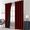 Burgundy Red, variant on Yakamok 100% Blackout Curtains, Grey Curtains for Bedroom 84 Inch Length with Black Backing Solid Grommet Panels for Living Room 2 Panels, 52Wx84L