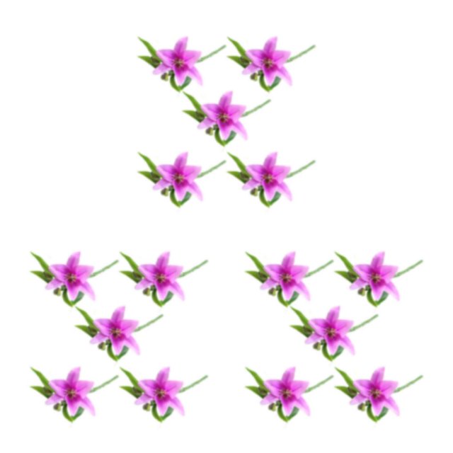 Yuarrent 5X flor artificial planta falsa decoración de boda calcomanía para el hogar tamaño compacto arreglo atractivo decoración de oficina Type1 NO1