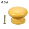 thumbnail image 3 of 6 PackDrawer Knobs, Round Dresser Pulls, Decorative Drawer Knobs with Screw, Yellow, 3 of 6